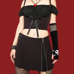 🧷 Dolls Kill Pinstripe Mini 🧷